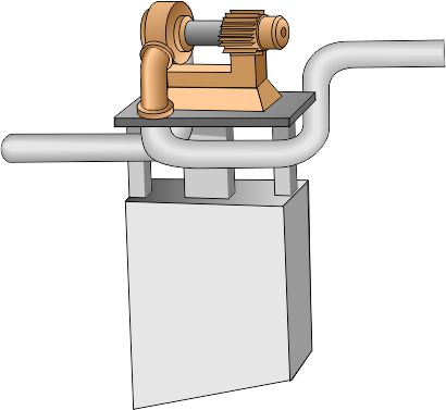 Råvattenpumpar. Illustration